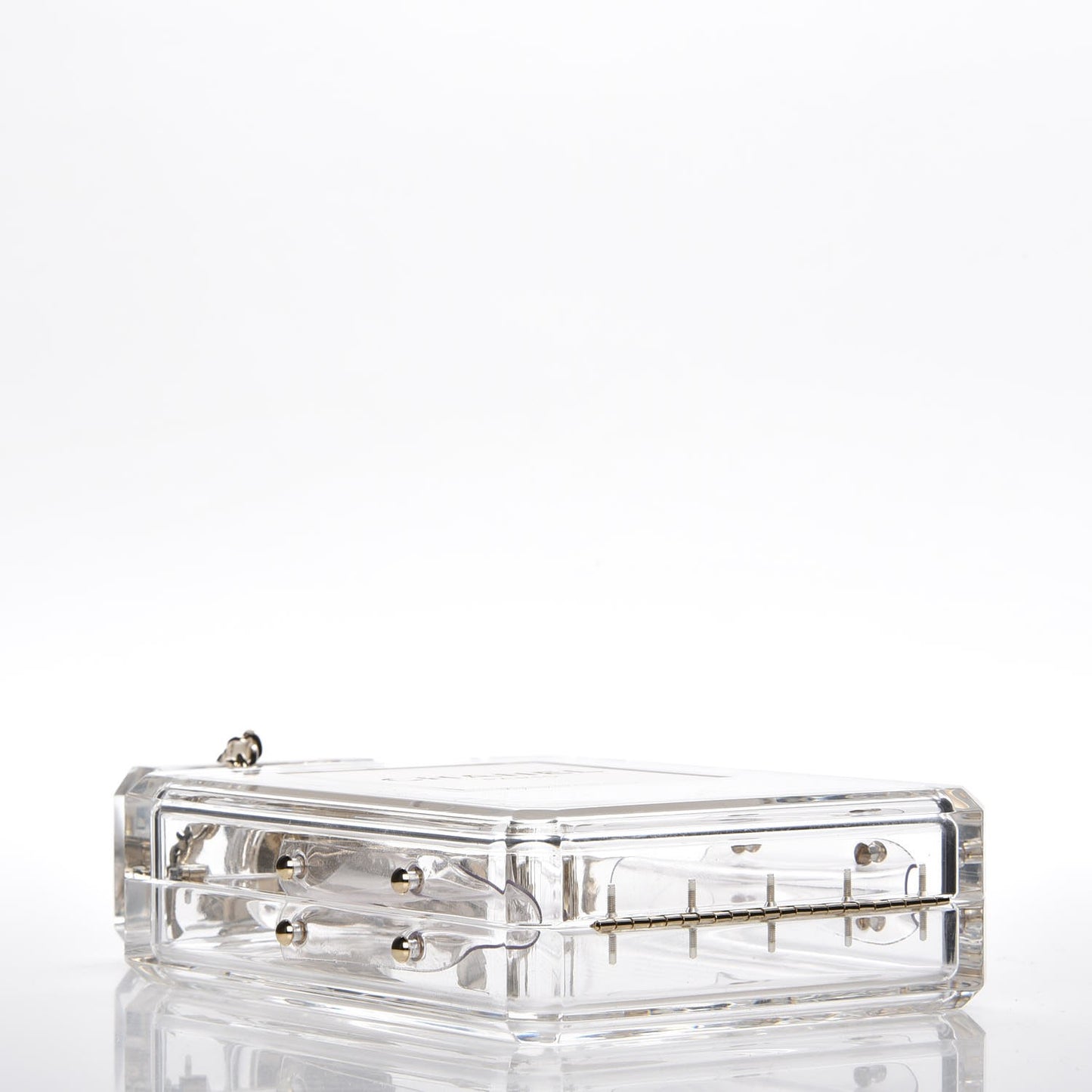 Transluscent Plexiglass Perfume Bottle Clutch