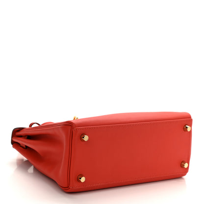 Hermes Swift Kelly Retourne 25 Capucine 3 of 11