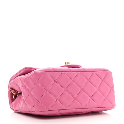 Chanel Lambskin Quilted Mini Pearl Crush Flap Pink 4 of 10