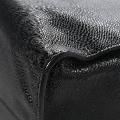 Prada Double Zip Saffiano Tote Black 10 of 10
