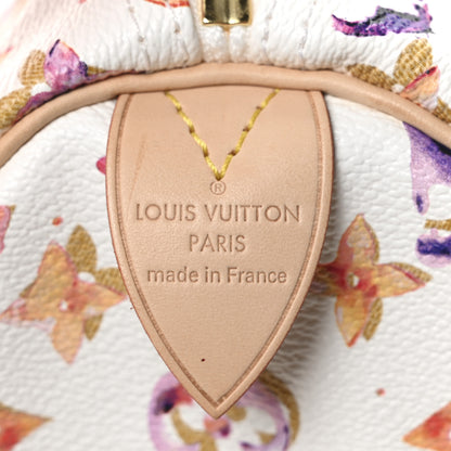 Louis Vuitton Watercolor Aquarelle Speedy 35 White 6 of 9