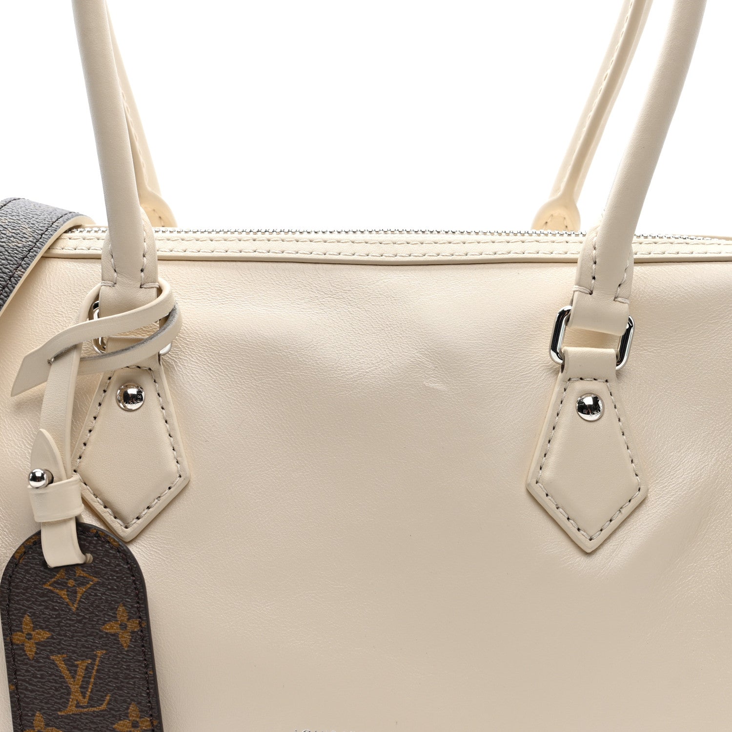 Louis Vuitton Lambskin Speedy Cargo Vibe 30 Vanille 7 of 9