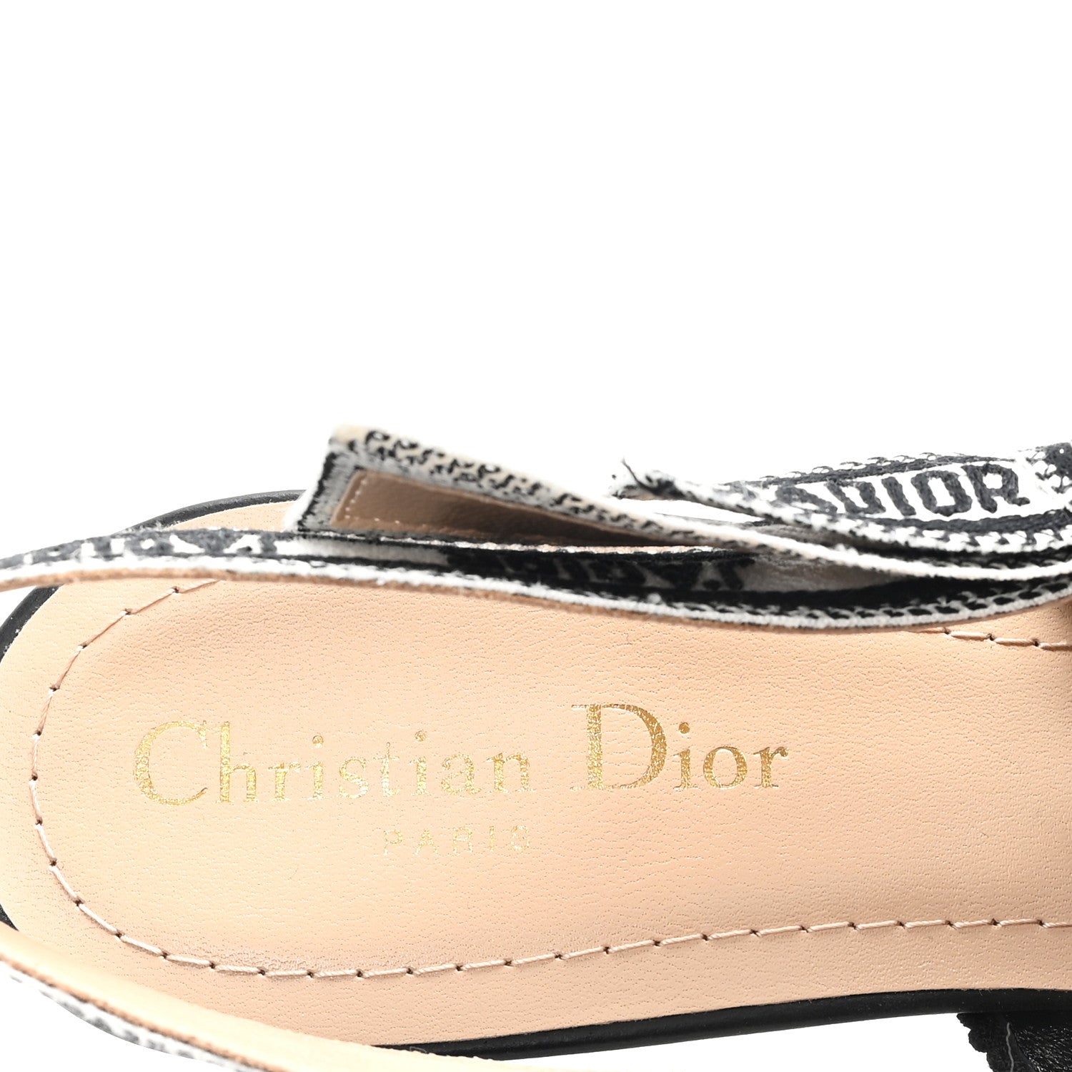Christian Dior Canvas Embroidered Voyage Cotton Ribbon J'Adior Slingback 65mm Pumps 40.5 Multicolor 8 of 10