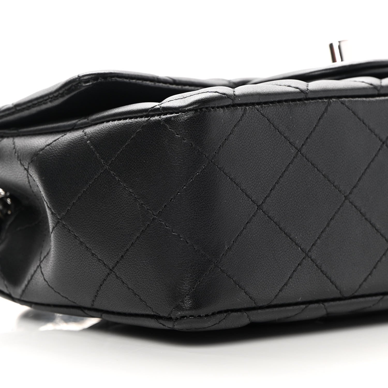 Chanel Lambskin Quilted Mini Rectangular Flap Black 9 of 16