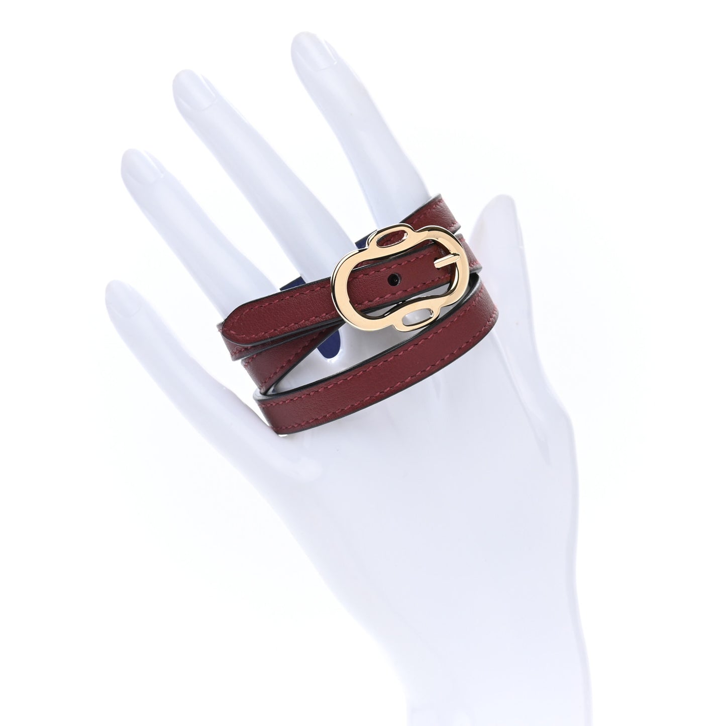 Swift Boucleries Triple Tour Bracelet T3 Rouge H Bleu Saphir