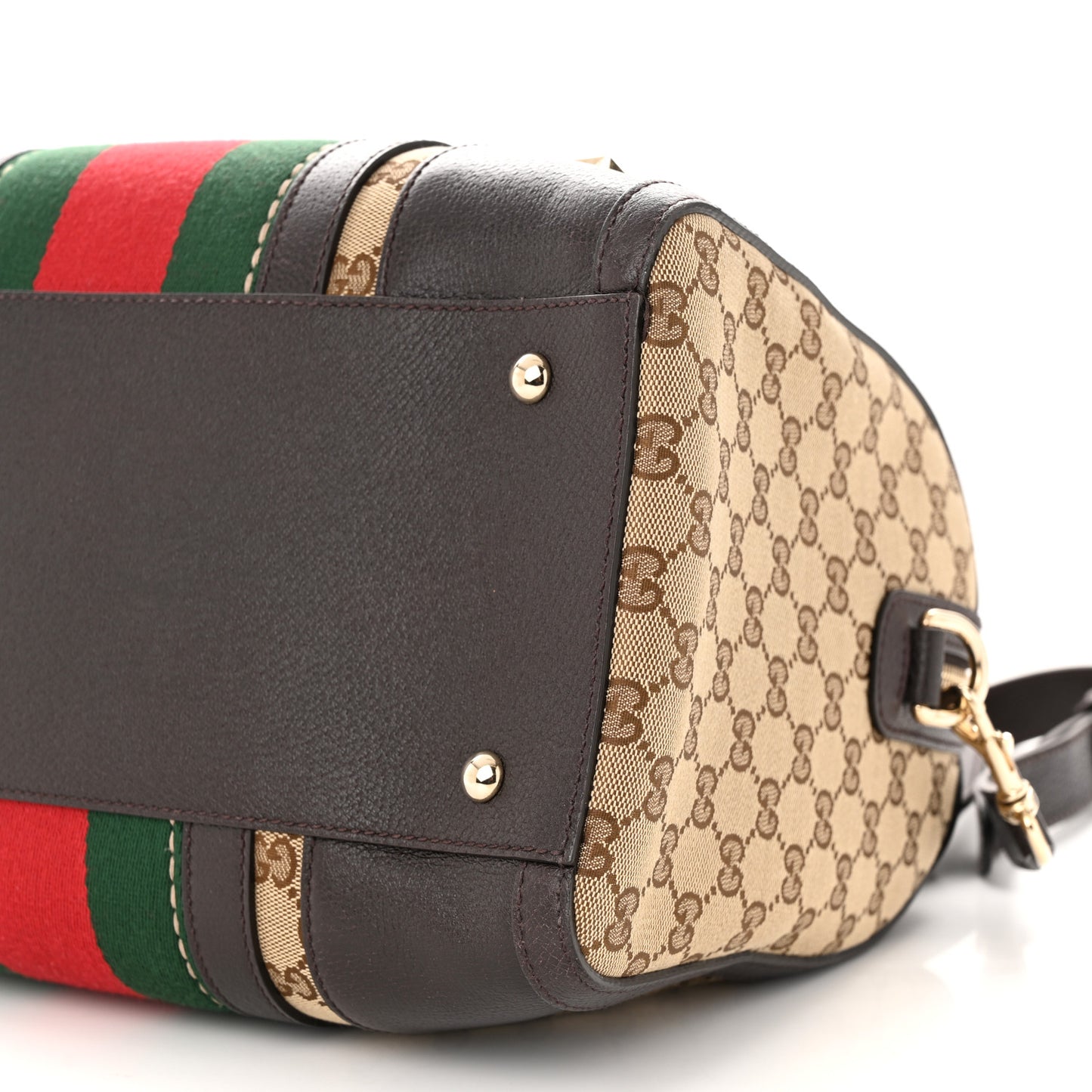 Monogram Vintage Web Medium Webby Bee Boston Dark Brown