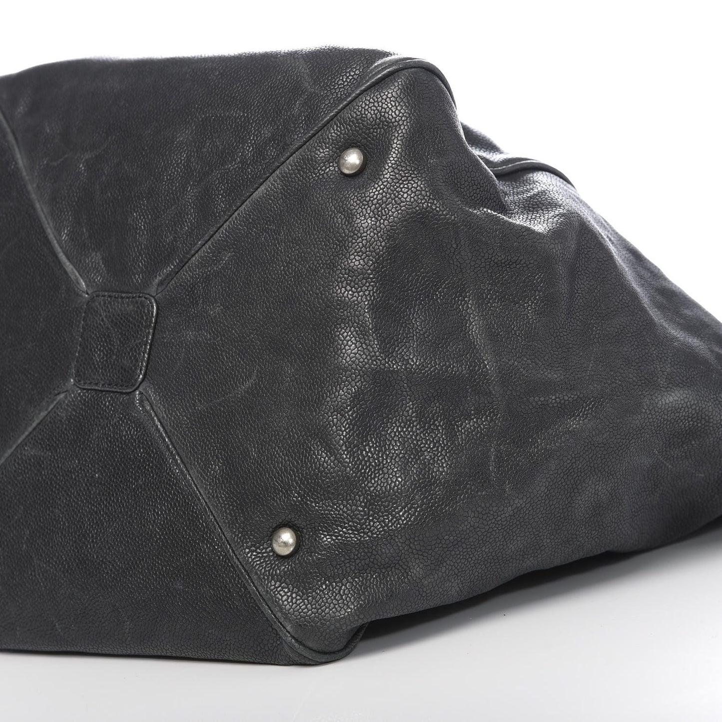 Distressed Caviar Outdoor Ligne Tote Black