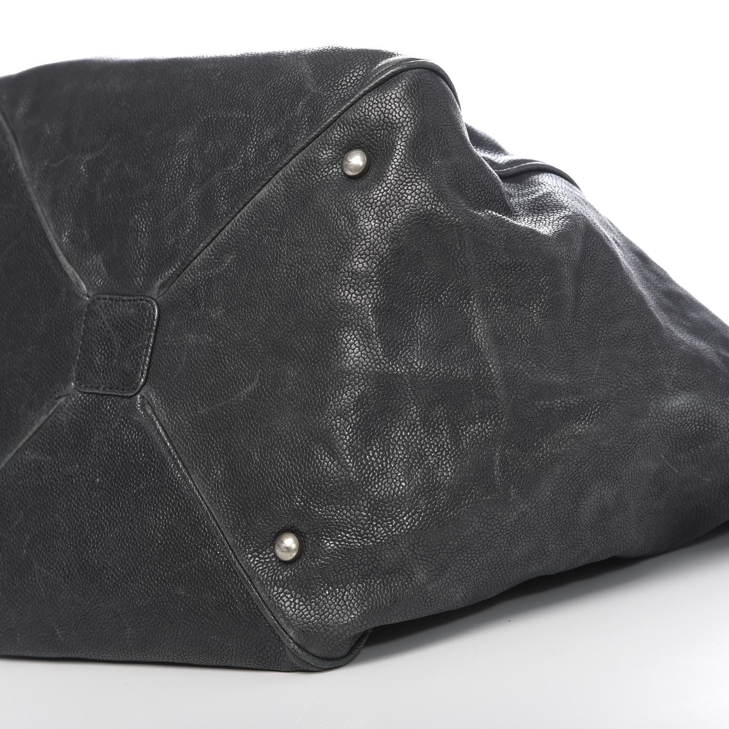 Chanel Distressed Caviar Outdoor Ligne Tote Black 11 of 12