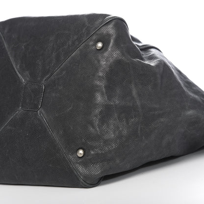 Chanel Distressed Caviar Outdoor Ligne Tote Black 11 of 12