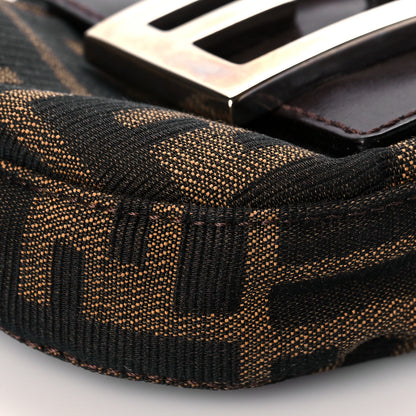 Fendi Zucca Mini Half Moon Baguette Tobacco 9 of 10