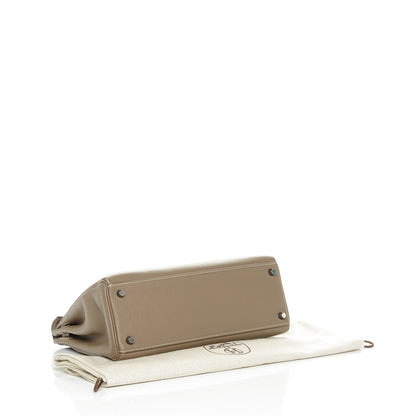 Hermes Taurillon Clemence Kelly Retourne 32 Etoupe 5 of 24