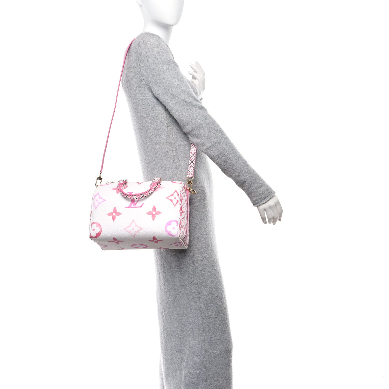 Louis Vuitton Monogram Giant By The Pool 2.0 Speedy Bandouliere 25 Rose 2 of 12