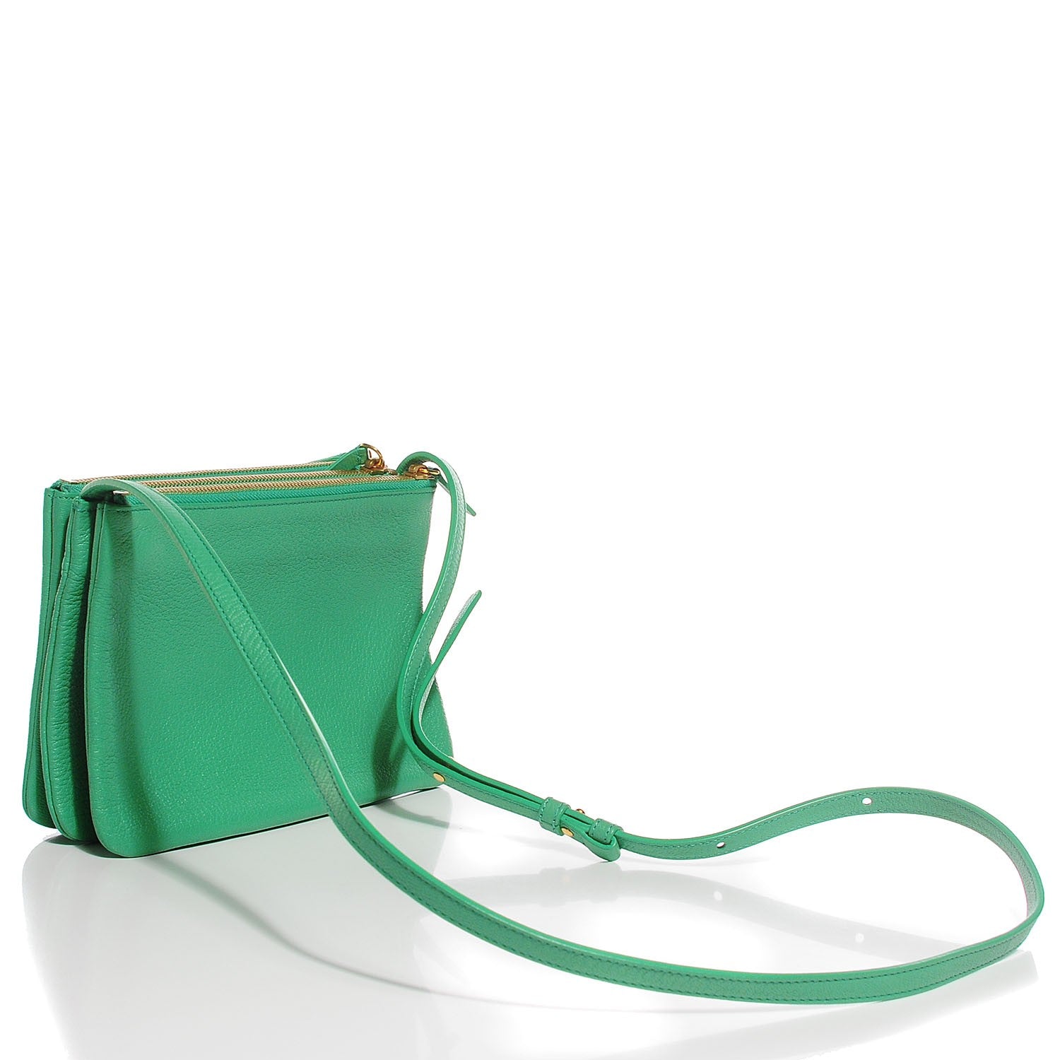 Celine Goatskin Small Trio Crossbody Bag Palm 3 of 8
