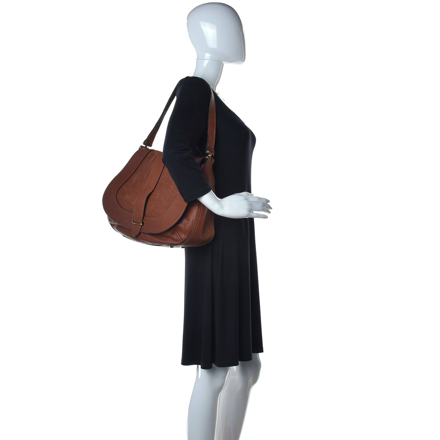 Calfskin Georgia Hobo Tan