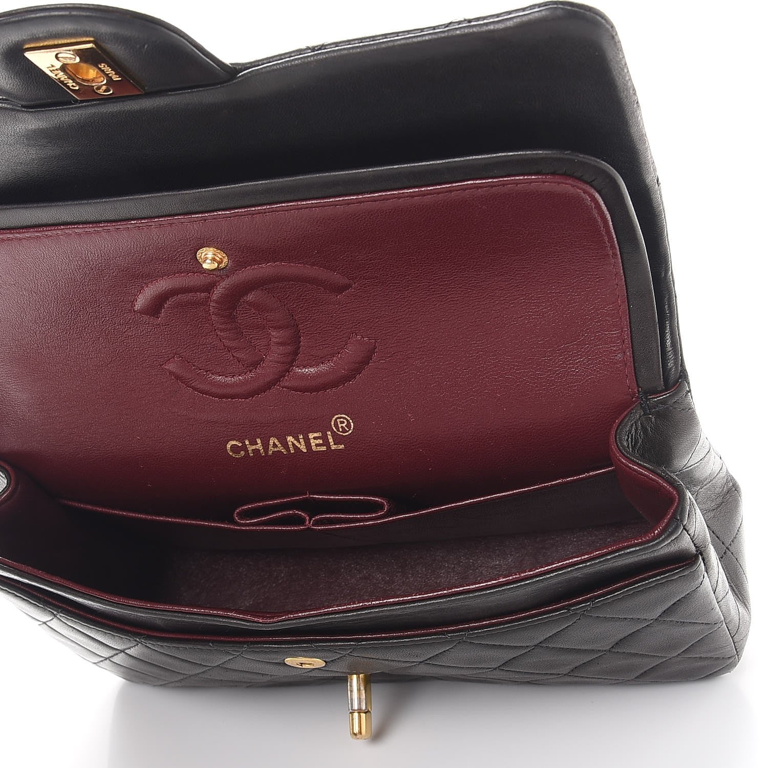 Chanel Lambskin Quilted Small Double Flap Black 6 of 16