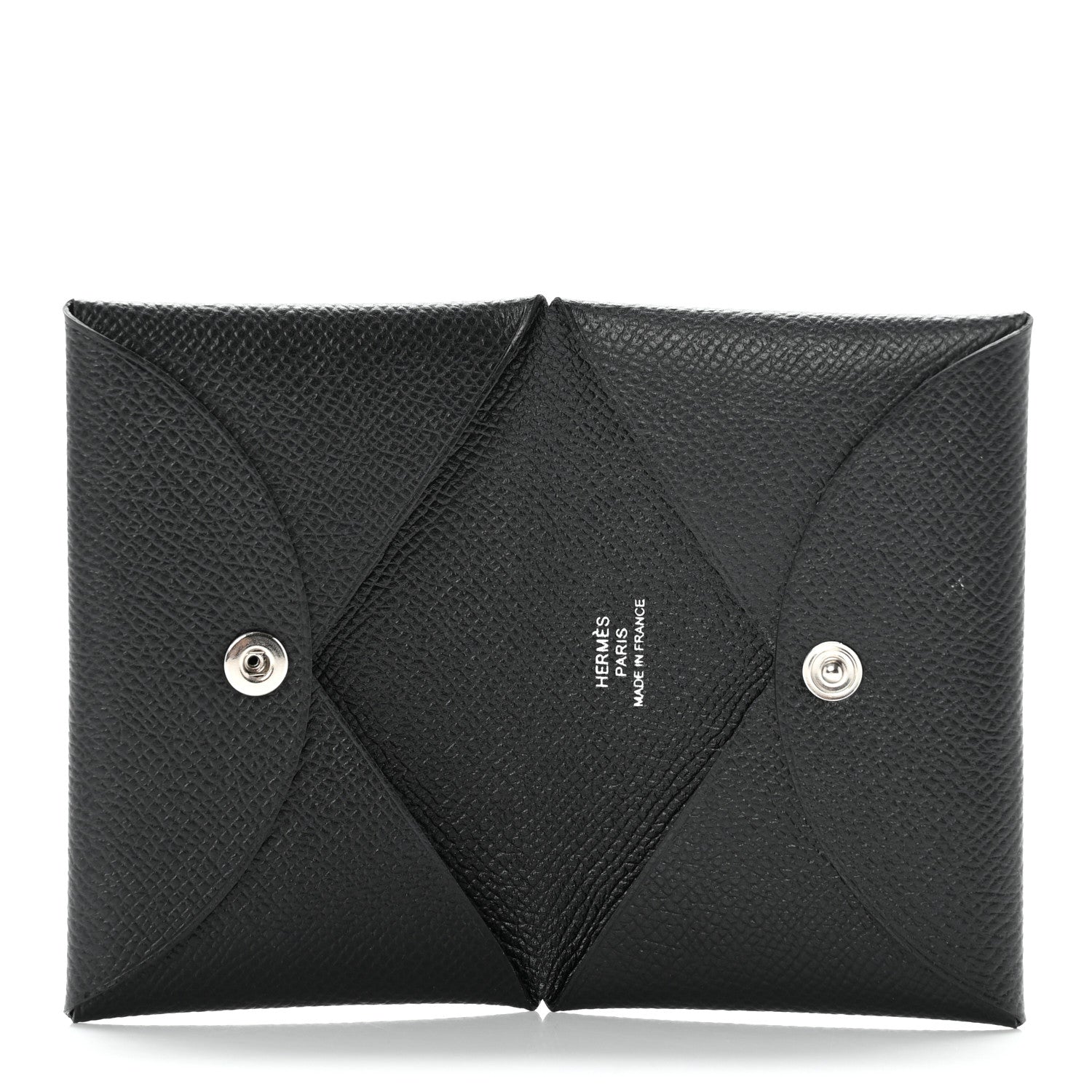 Hermes Epsom Calvi Card Case Black 5 of 7
