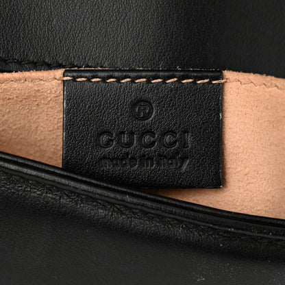 Gucci Calfskin Matelasse Mini GG Marmont Shoulder Bag Black 6 of 12