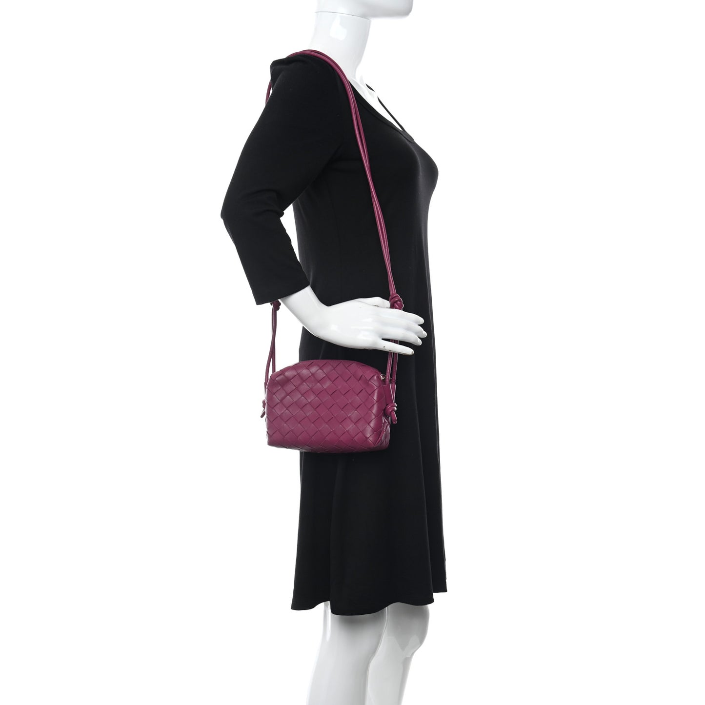 Nappa Intrecciato Mini Loop Camera Bag Cinnabar