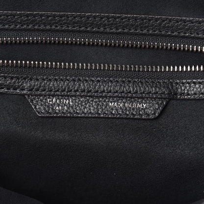 Celine Drummed Calfskin Mini Luggage Black 6 of 14