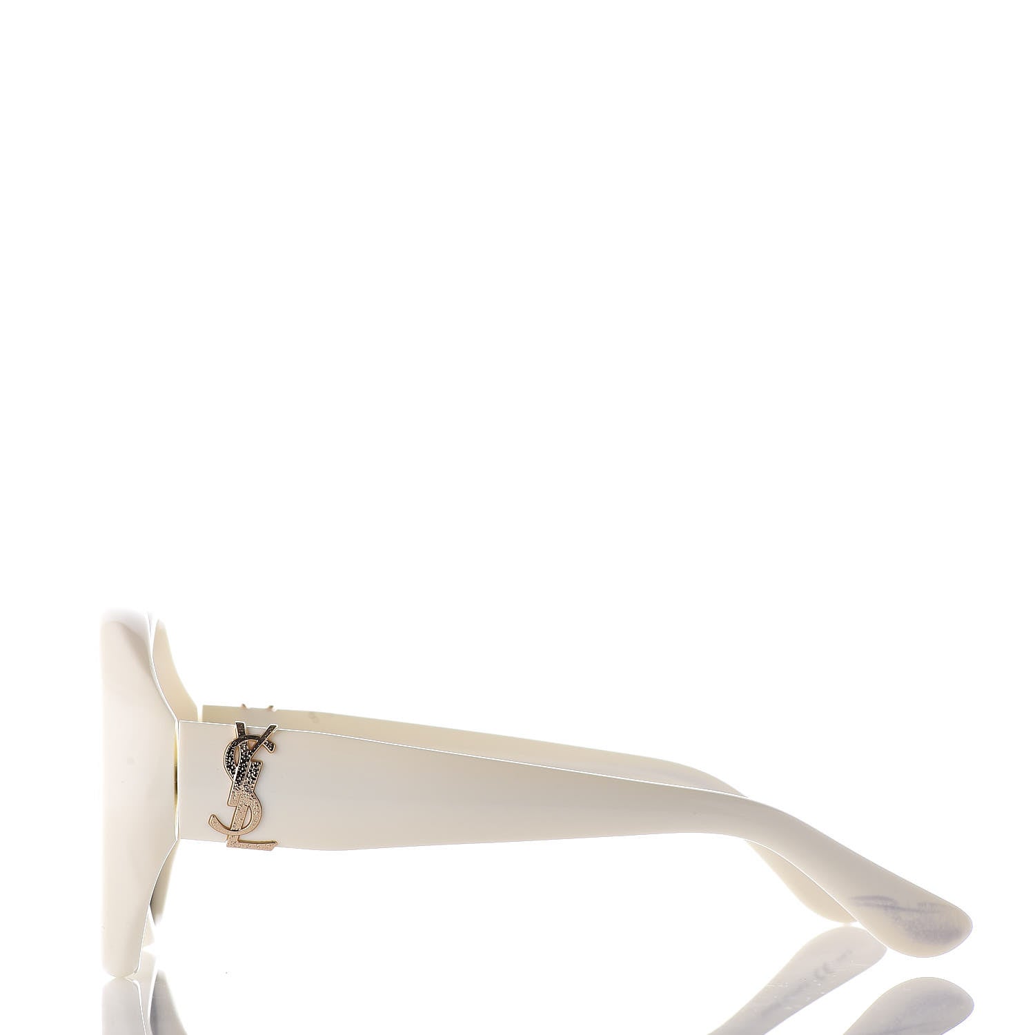 Saint Laurent Round SL M1 Sunglasses Ivory 3 of 9