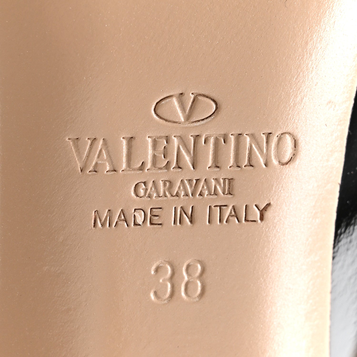 Valentino Garavani Patent Nappa Rockstud Ankle Strap 100mm Pumps 38 Black Poudre 7 of 10