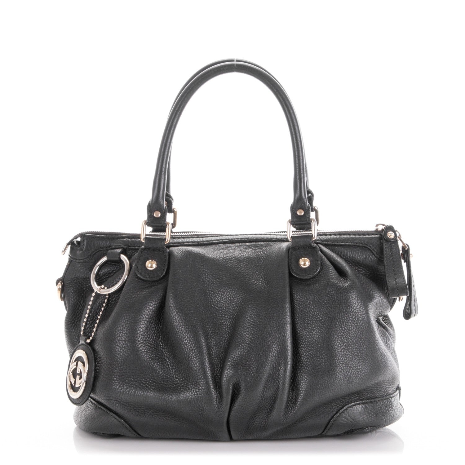 Gucci Calfskin Medium Sukey Top Handle Bag Black 1 of 7