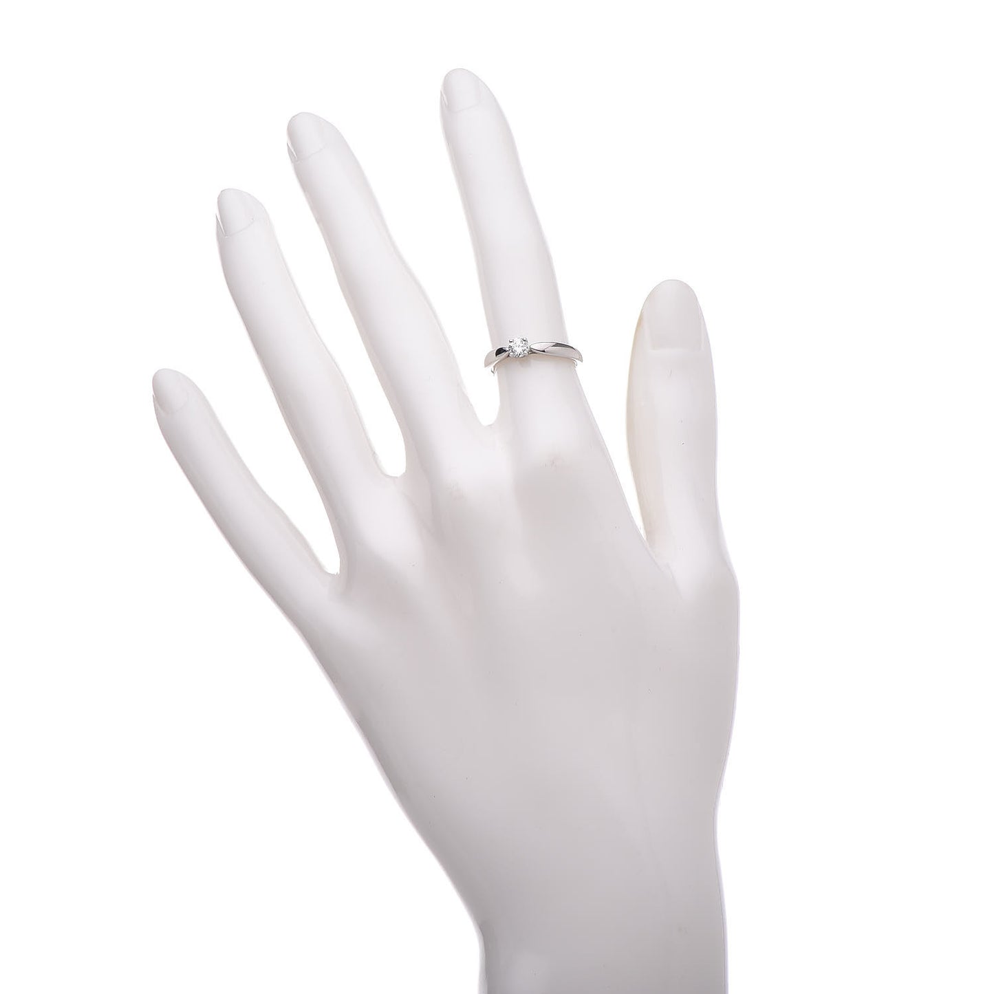 Platinum Diamond .17ct Harmony Solitaire Engagement Ring 48 4.5