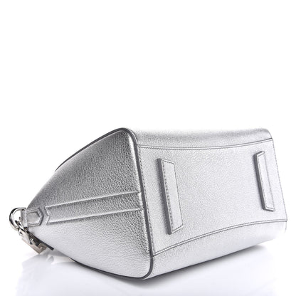 Givenchy Metallic Sugar Goatskin Small Antigona Silver 5 of 8