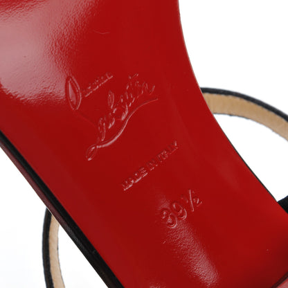 Christian Louboutin Nappa Kaleidra 25 T-Strap Sandals 39.5 Black 6 of 7