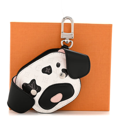 Louis Vuitton Monogram Dog Bag Bag Charm Key Holder Black 6 of 6