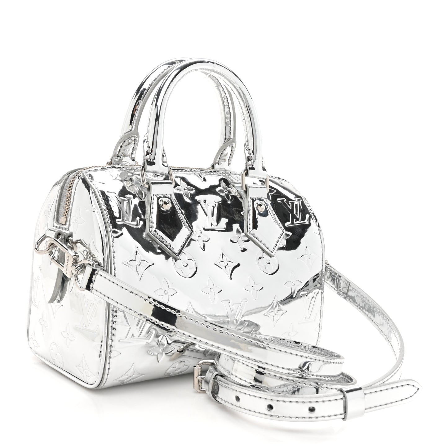 Monogram Miroir Speedy Bandouliere 20 Silver