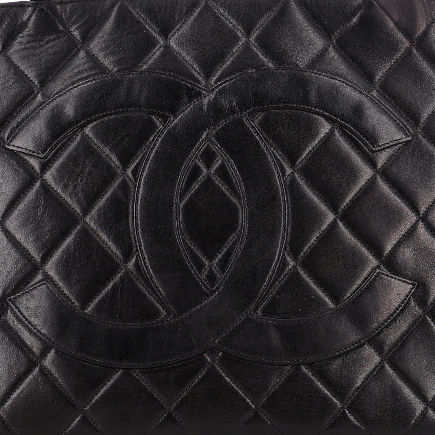 Chanel Lambskin Quilted Medallion Tote Black 8 of 10