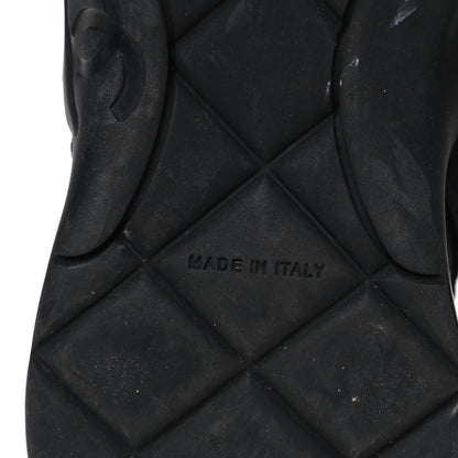 Chanel Stretch Fabric CC Sneakers 36 Black 8 of 10