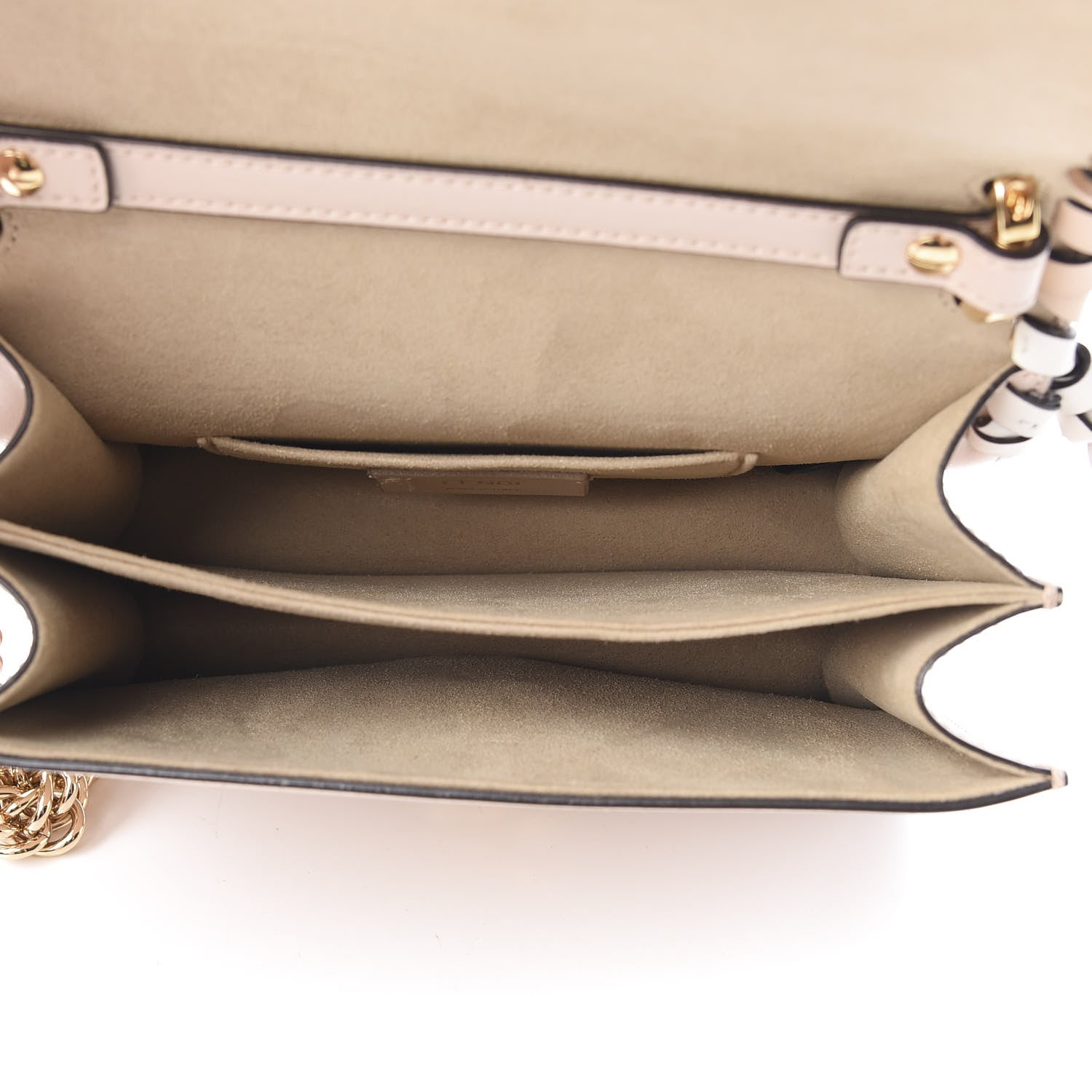 Fendi Vitello Liberty Whipstitch Bow Small Kan I Shoulder Bag Plaster Multicolor 5 of 12