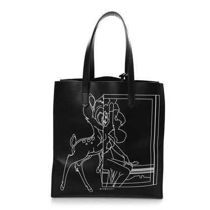 Givenchy Calfskin Bambi Print Medium Stargate Shopper Tote Black 1 of 10
