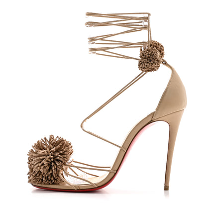 Christian Louboutin Nappa Starouchi 100 Sandal 37.5 Nude 1 of 9