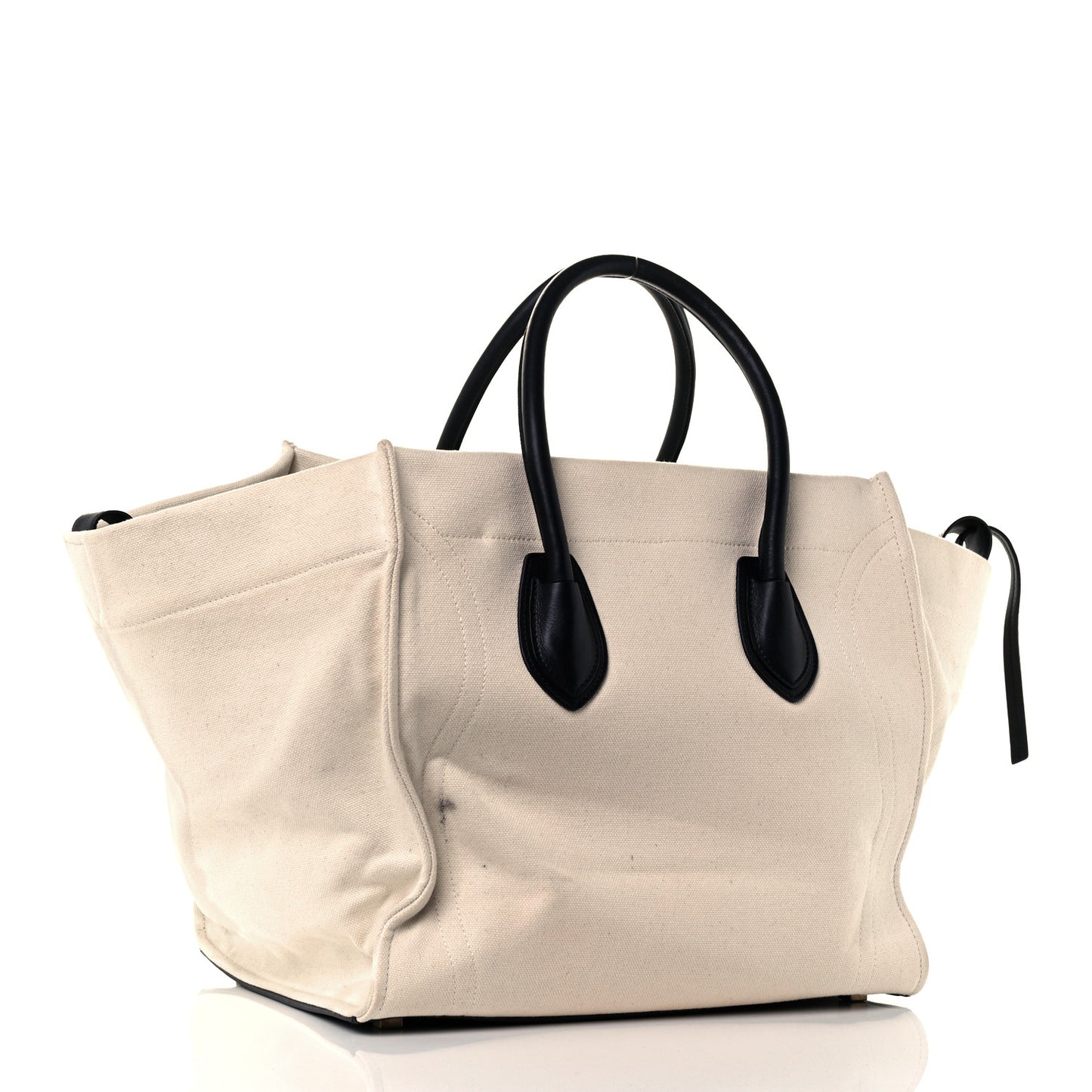 Cotton Canvas Medium Phantom Luggage White