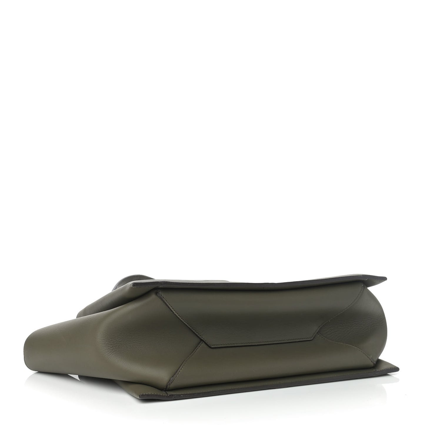 Calfskin Small Tri-Fold Shoulder Bag Dark Green