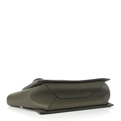 Celine Calfskin Small Tri-Fold Shoulder Bag Dark Green 4 of 9