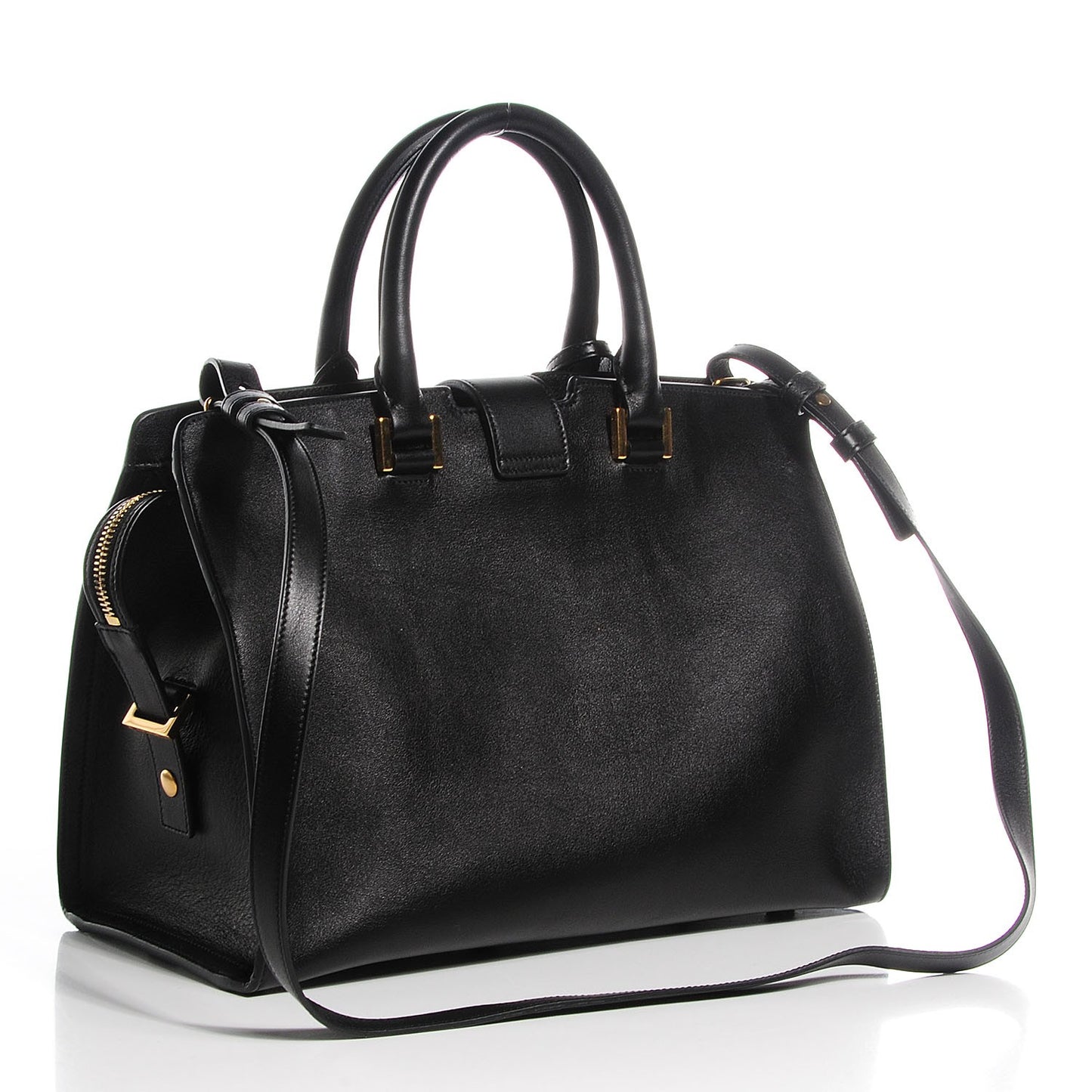 Calfskin Small Monogram Cabas Black