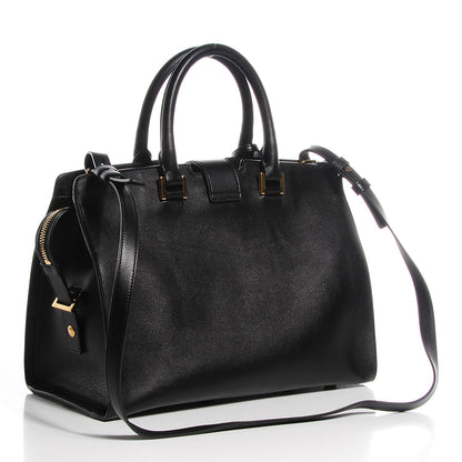 Saint Laurent Calfskin Small Monogram Cabas Black 3 of 9