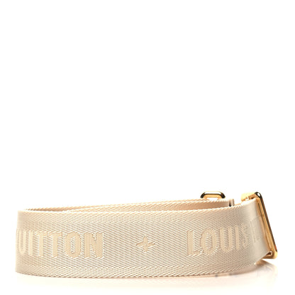 Louis Vuitton Jacquard Monogram Adjustable Shoulder Strap New Creme 2 of 4