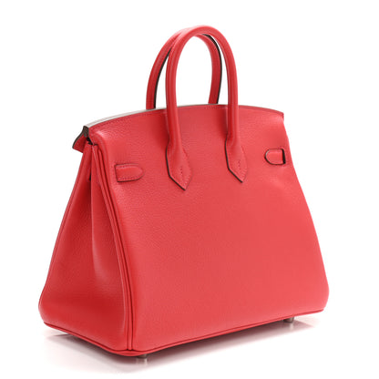 Hermes Taurillon Novillo Birkin 25 Geranium 3 of 11