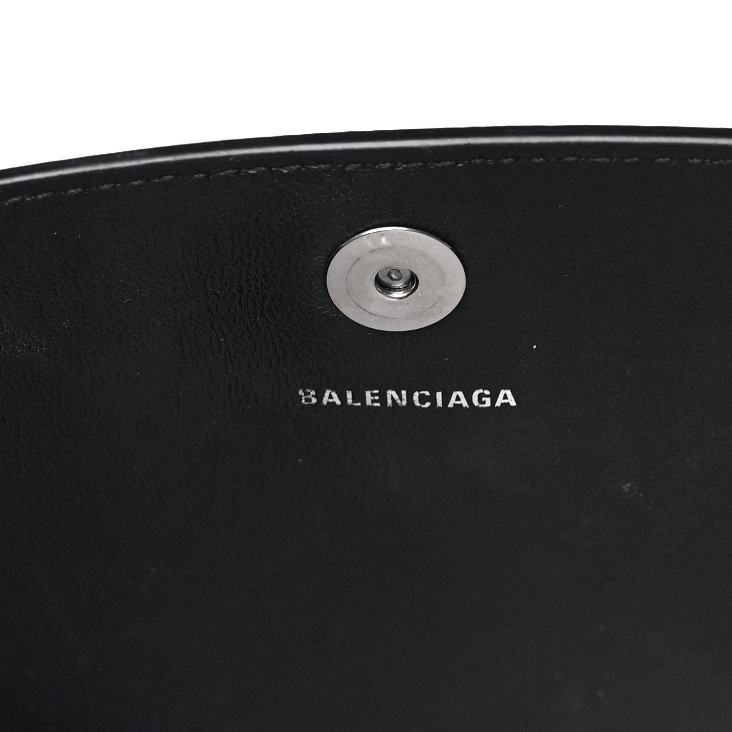 Balenciaga Grained Calfskin Hourglass Tote Black 5 of 9