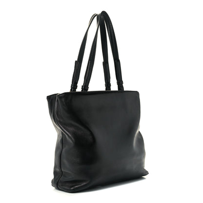 Prada Vitello Daino Shopping Tote Black 2 of 9