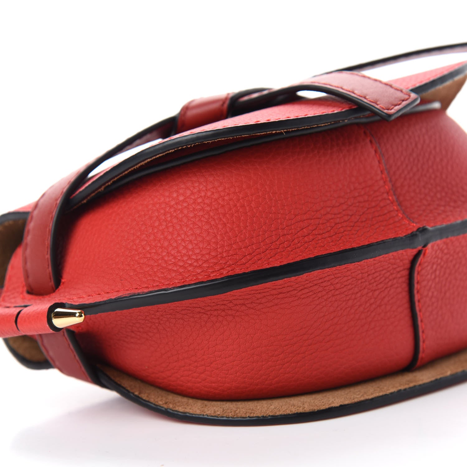 Loewe Grained Calfskin Mini Gate Crossbody Bag Scarlet Burnt Red 6 of 10