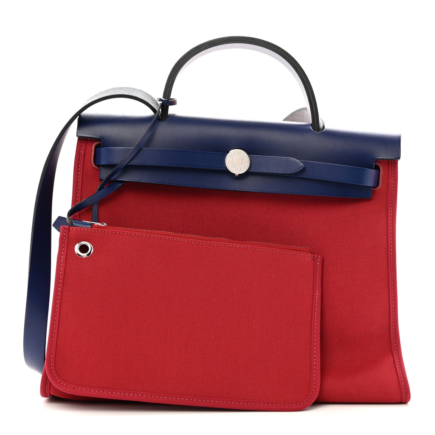 Military Toile Vache Hunter Herbag Zip 31 PM Rouge Grenat Bleu Saphir