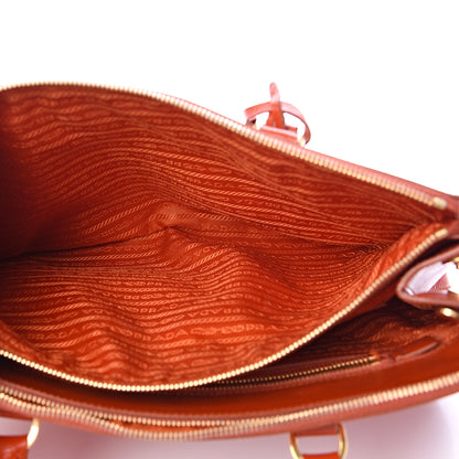 Prada Saffiano Medium Galleria Double Zip Tote Papaya 4 of 26