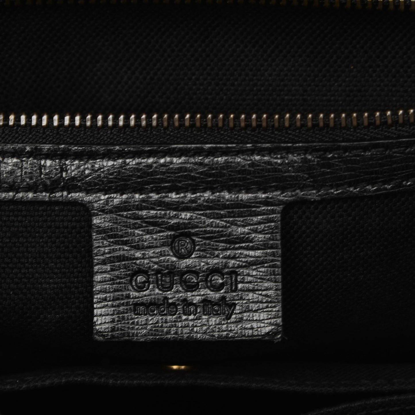 Textured Calfskin Large Bright Bit Tote Black