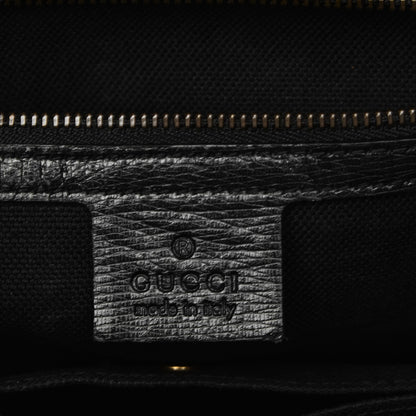 Gucci Textured Calfskin Large Bright Bit Tote Black 5 of 11